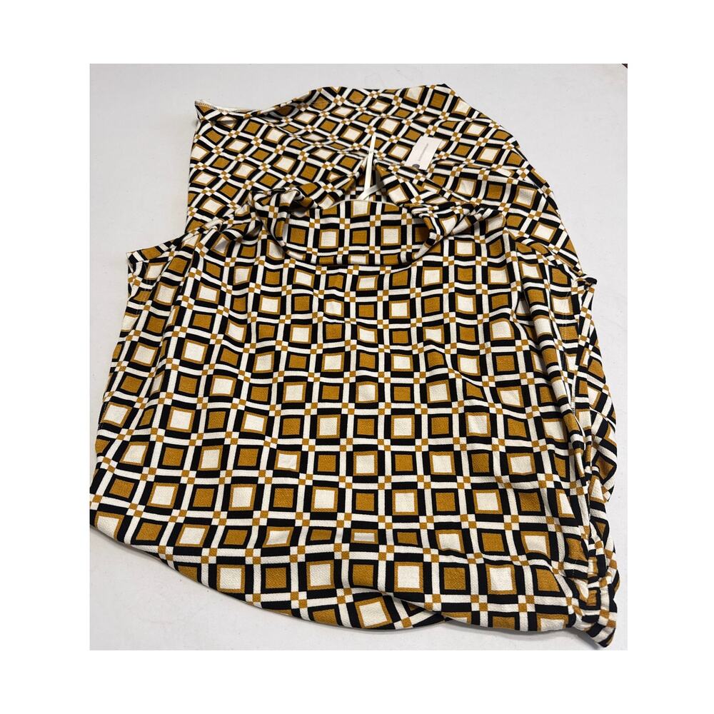 Anthropologie NWT The Maya Ruched Cowl-Neck Dress: Printed Mini Edition Size XL - Picture 10 of 10